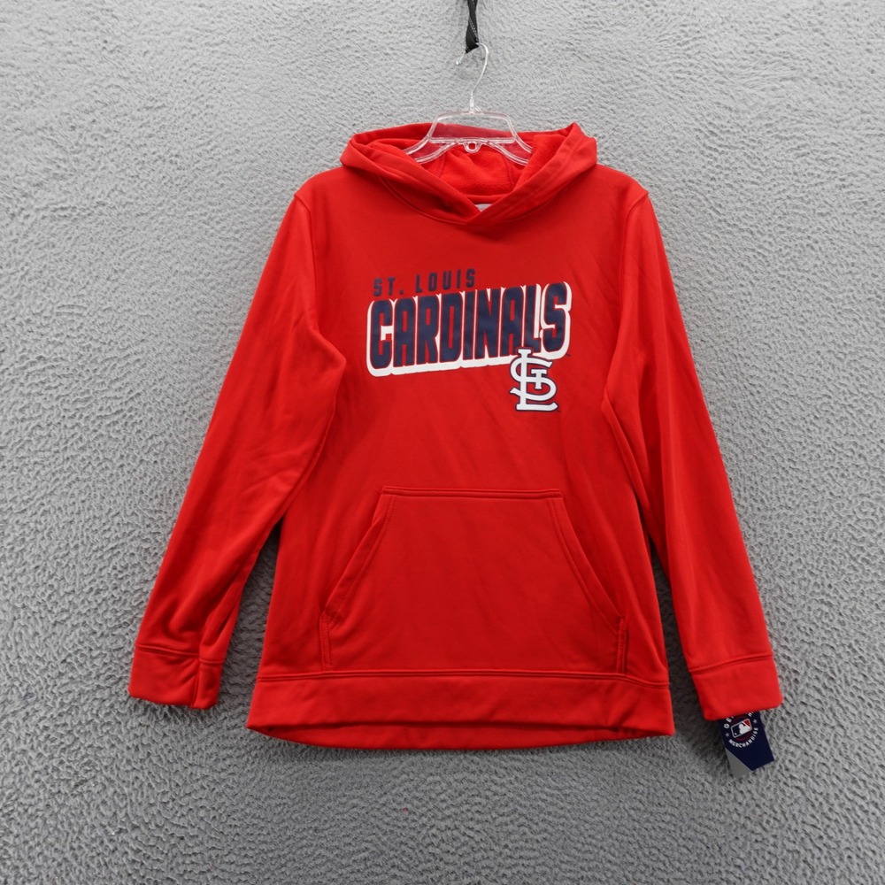 MLB St Louis Cardinals Youth Red Pullover Hoodie‎ Sweatshirt XL 18/20 NEW